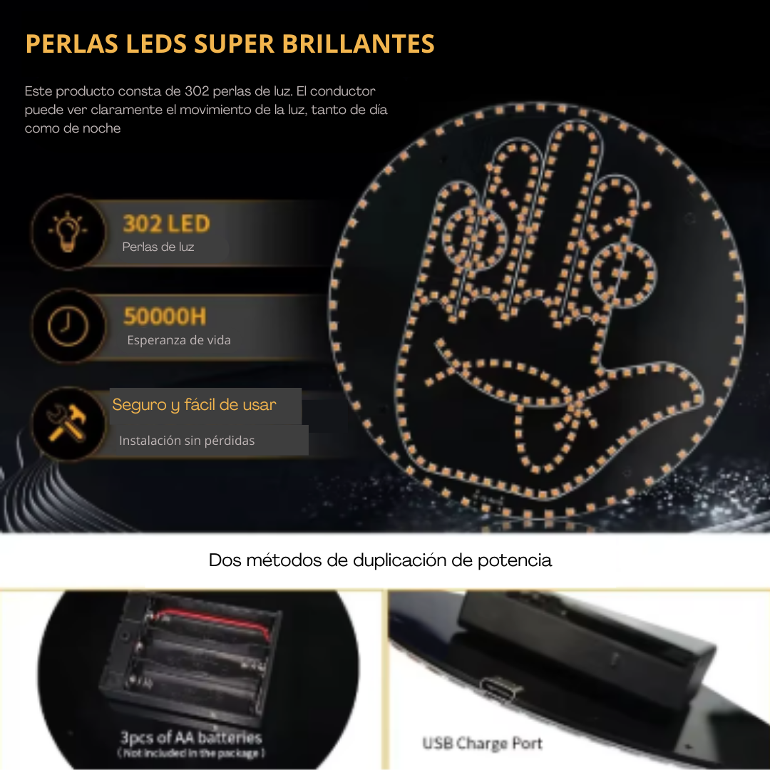 Panel LED de Gestos para Coche